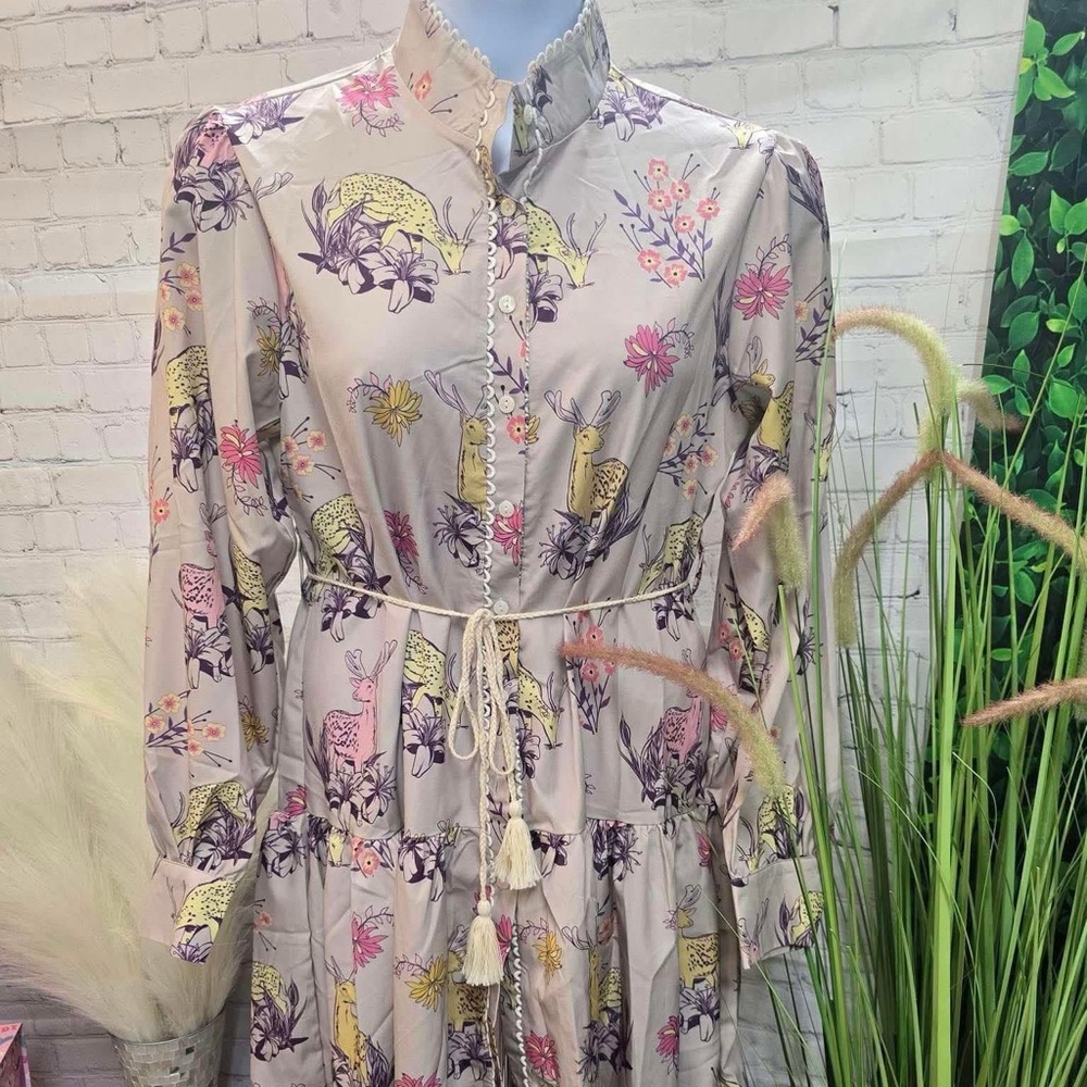 Deer dress. Size large. NWT